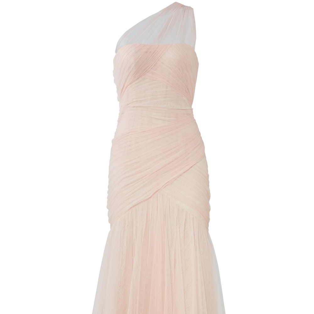 Monique Lhuillier Fallen Rose Petal Gown